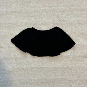 Little People Rocx black gathered skirt with attached bloomers